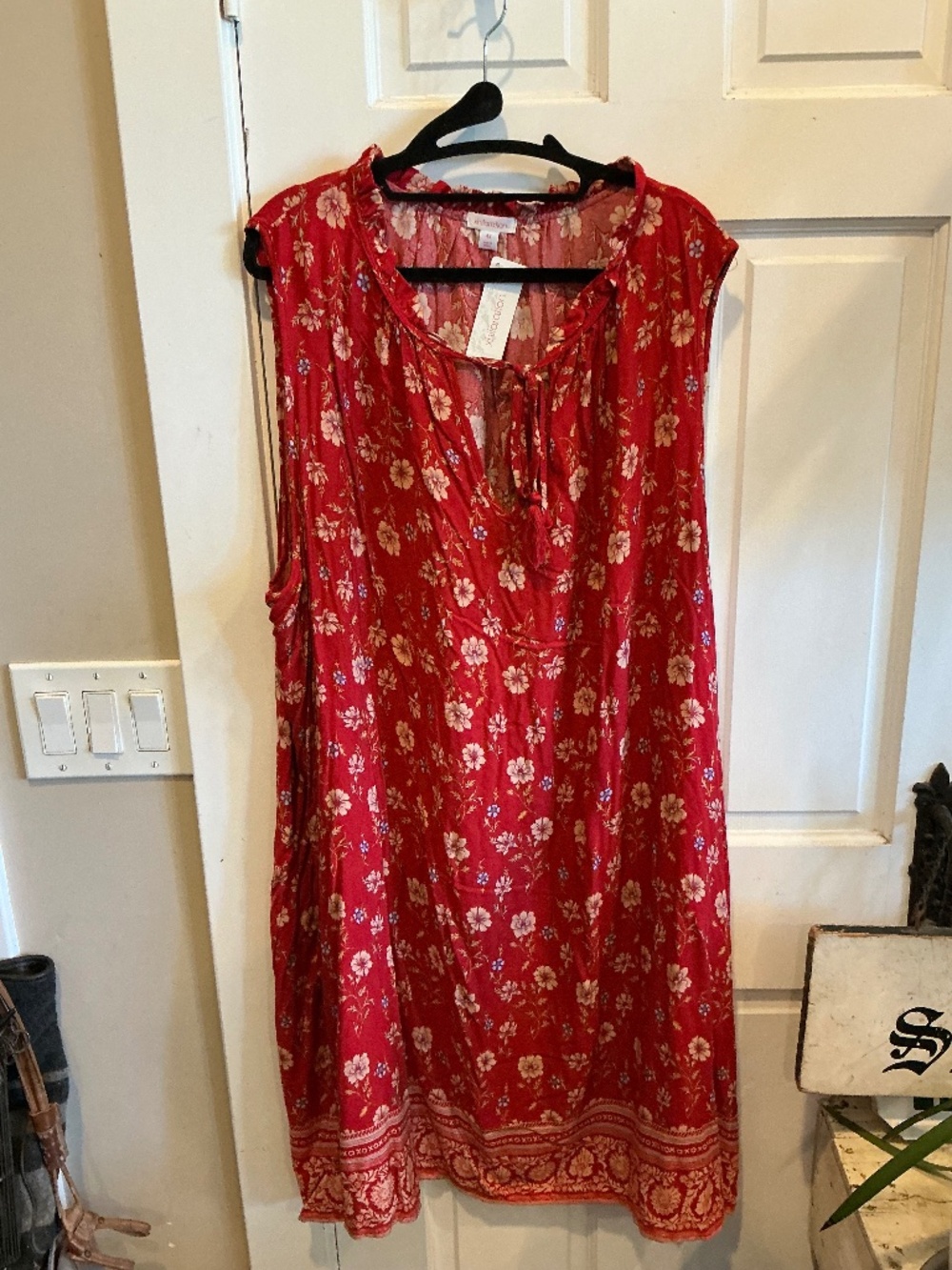 Xhilaration sleeveless dress in bold red! Brand new with tags! Plus size 4x